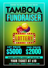 Tambola Design A4 template