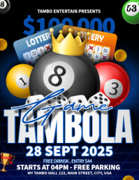 Tambola Game Flyer (US Letter) template