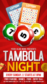 Tambola Night Instagram-Story template
