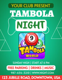 TAMBOLA  NIGHT ใบปลิว (US Letter) template