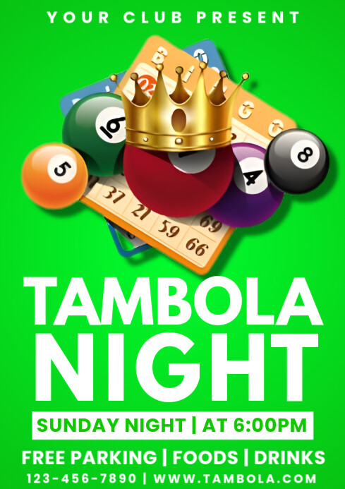 Tambola Night A4 template