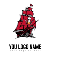 Tampa Bay Buccaneers ship Logo template