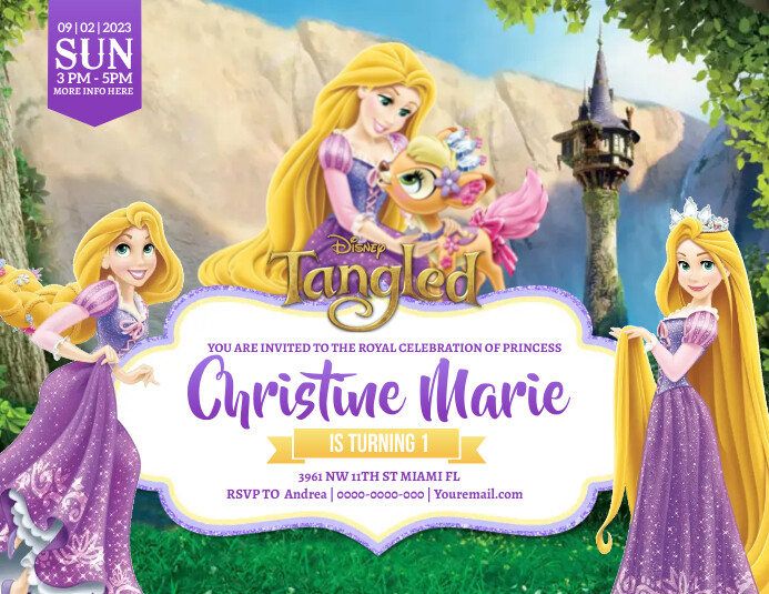 Tangled Template PosterMyWall