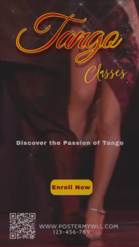 tango dance classes insta story Instagram-verhaal template