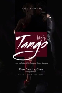 Tango Dance Flyer Templates Cartaz