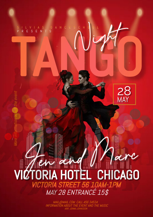 tango night template | PosterMyWall