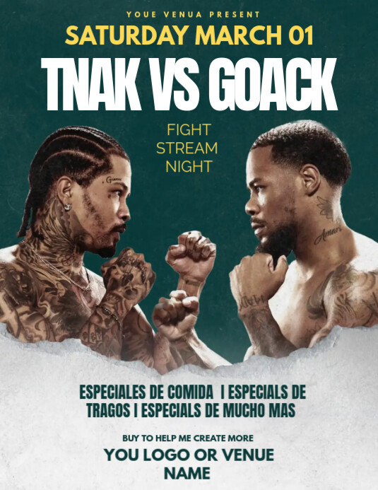 TANK VS ROACH FLYER template