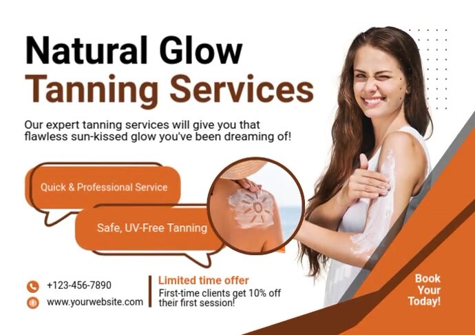 Tanning Service A4 template
