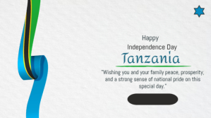 Biały Tanzanian Independence Day Post di Twitter Template