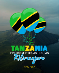 Tanzania Independence Day Instagram Portrait template