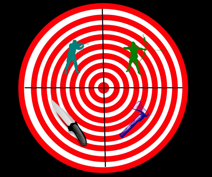 Target Throwing Header Copy of target for throw or shooting template | PosterMyWall