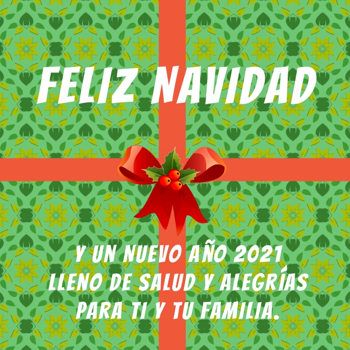 Tarjeta de Feliz Navidad y Año Nuevo 2021 Instagram-opslag template