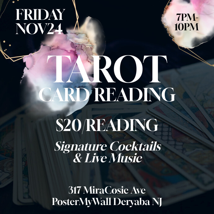 Tarot Card Reading Post Template | PosterMyWall