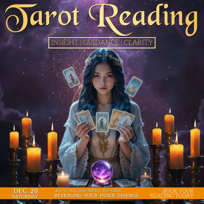 Tarot reading event instagram post Template | PosterMyWall
