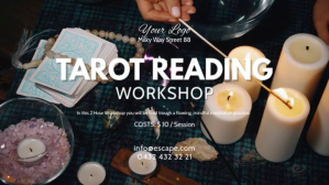 Black Tarot Reading Workshop Digital Display Template