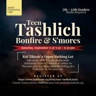 Tashlich Bonfire & S'mores Post Template โพสต์บน Instagram