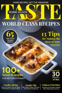 Yellow World Recipes Food Magazine Cover