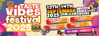 Taste Vibes Festival Accra 2025 Facebook Cover Photo template