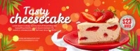 Tasty Cheesecake Banner รูปปกบน Facebook template