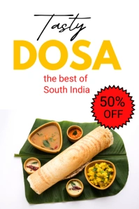 tasty dosa Plakat template