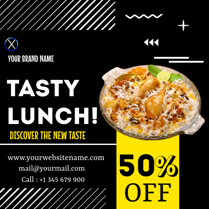 TASTY RICE CHICKEN FOOD FLYER TEMPLATE | PosterMyWall
