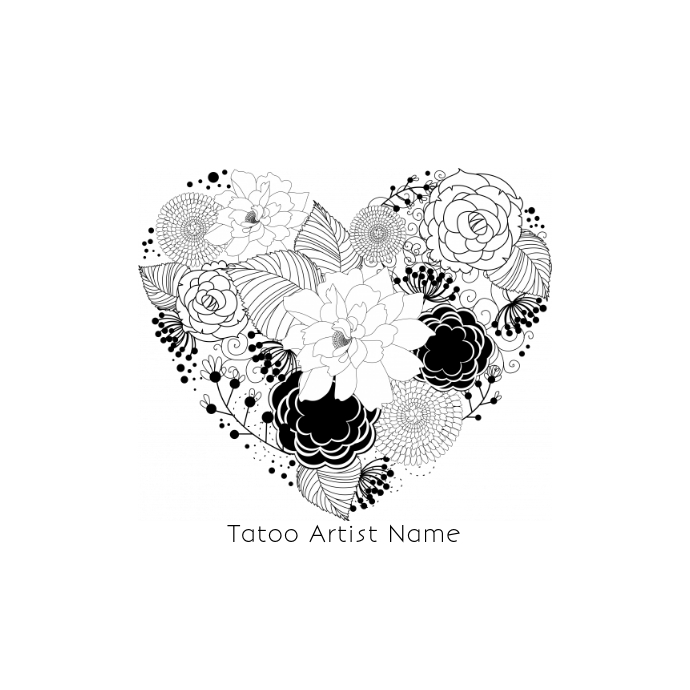 tattoo artist/studio logo Logotyp template