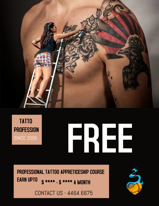 Copy of TATTOO COURSE POSTER PosterMyWall