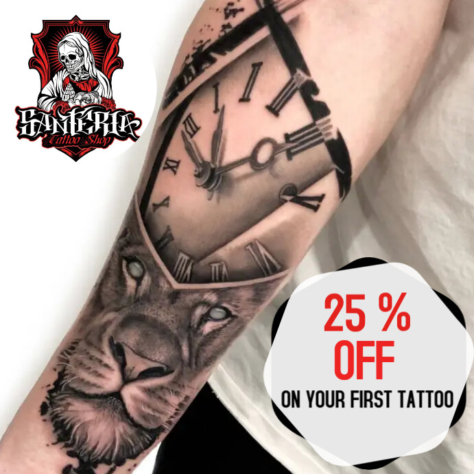 TATTOO Template PosterMyWall