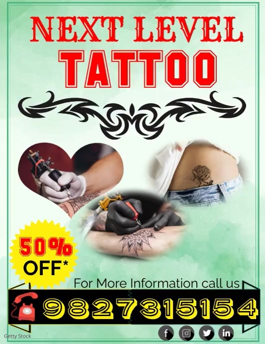 TATTOO Template PosterMyWall