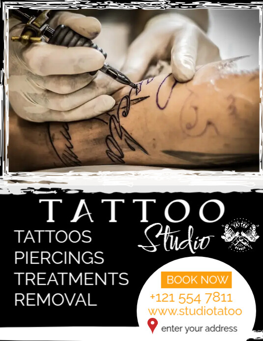 TATTOO Template PosterMyWall