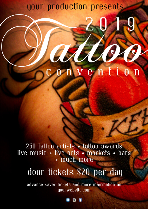 Tattoo Festival Poster Template PosterMyWall tattoo-festival-poster-template-postermywall