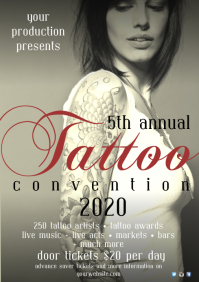 Tattoo Festival Poster A4 template