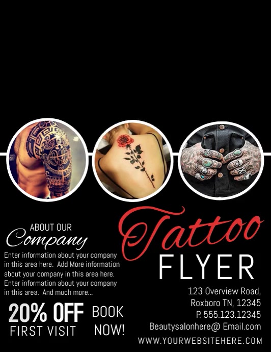 Album de modelo de tatuagem Folheto De Tatuagem De Modelo Postermywall