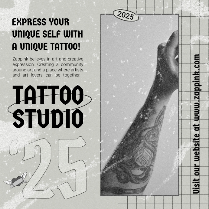 Tattoo Studio Ads Template PosterMyWall