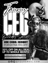 Taurus Takeover Red Club Flyer Template | PosterMyWall