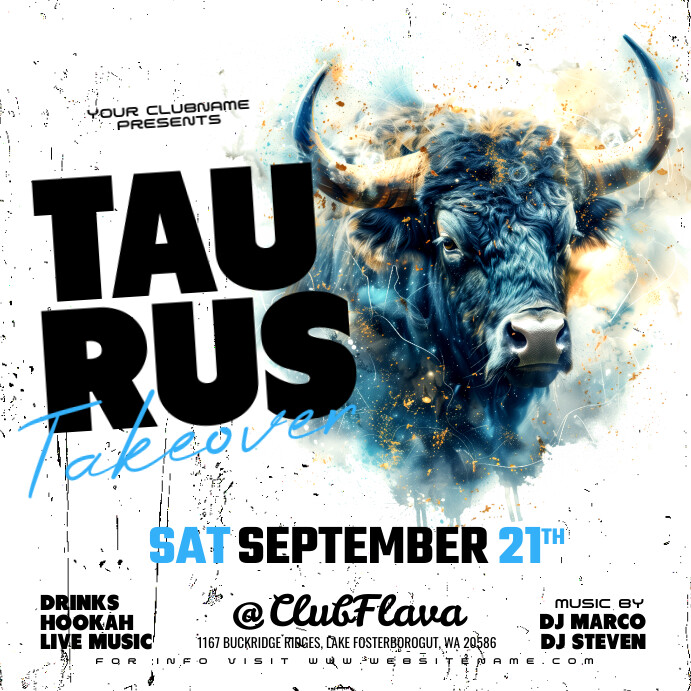 Copy of Taurus Party Instagram Post | PosterMyWall