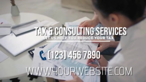 สีเทา TAX & CONSULTING SERVICES AD Digitalt display Template