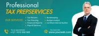 Tax & Consulting Services Ad Фотография обложки профиля Facebook template