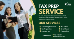 Tax & Consulting Services Ad Template auf Facebook geteiltes Bild