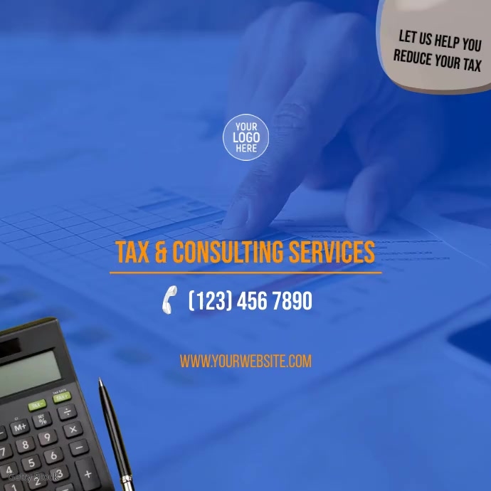 Tax & Consulting Services Template | PosterMyWall
