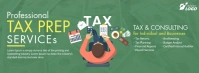 Tax & Consulting Services Фотография обложки профиля Facebook template