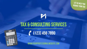 Tax & Consulting Services Digitalt display (16:9) template