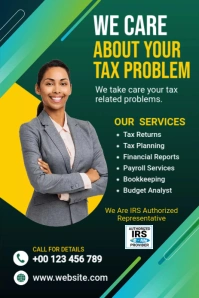 Tax & Consulting Services Gráfico de Pinterest template