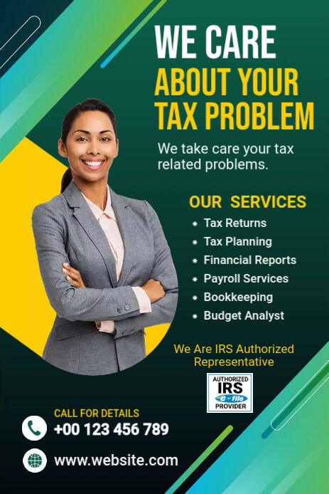 Tax & Consulting Services Template | PosterMyWall