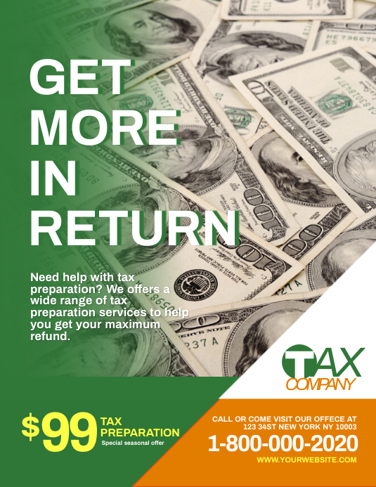 Tax & Consulting Services Flyer Template PosterMyWall