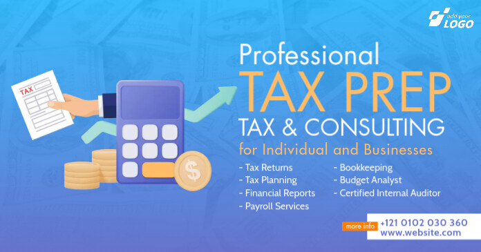 Tax & Consulting Services Template | PosterMyWall