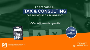 Green Orange Tax Return Digital Signage 16:9 Display template