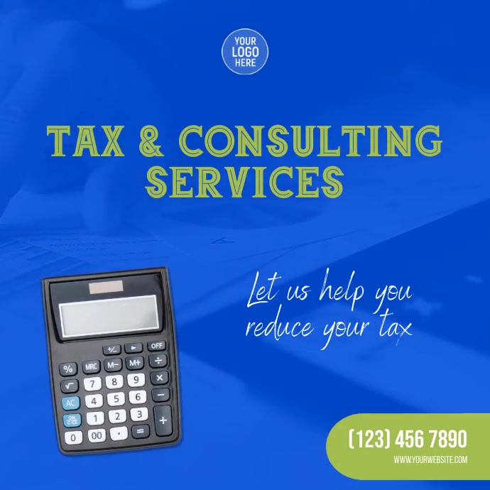Copy of Tax & Consulting Services Video | PosterMyWall