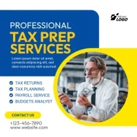 Tax & Prep Service Instagram Post template