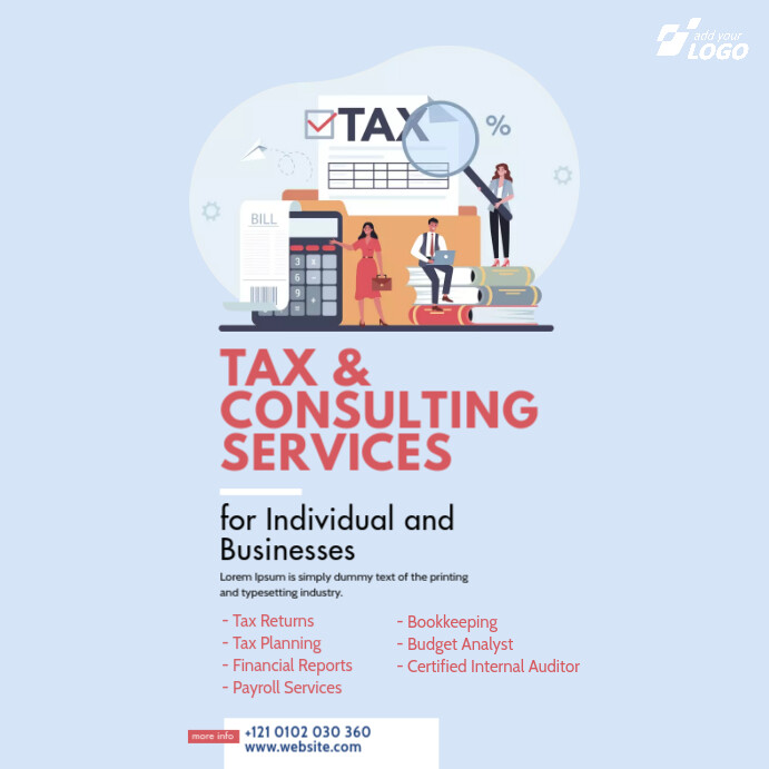 Copy of Tax & Consulting Services Ad | PosterMyWall